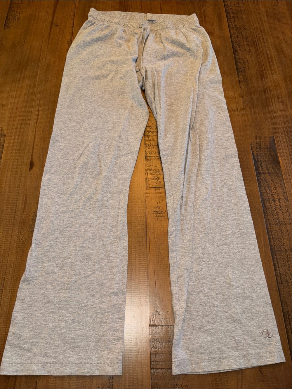 Champion Light Gray women’s Sweatpants with Drawstring small